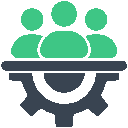 Ein Symbol, das Personal und Teamarbeit ausdrückt