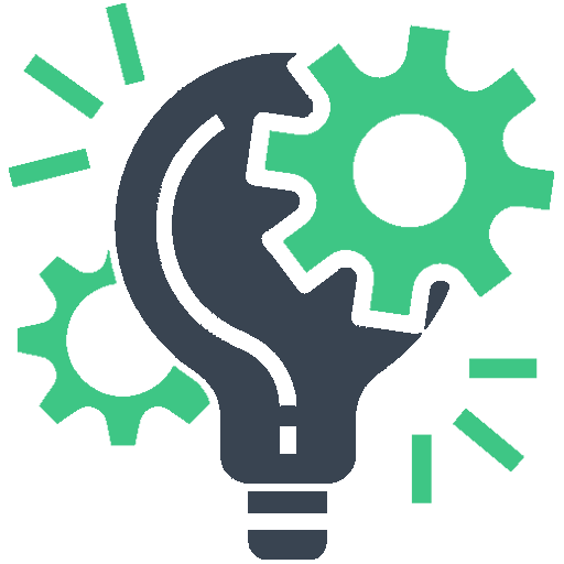 Ein Symbol, das Wissenschaft, Technologie, Fortschritt und Ideen ausdrückt